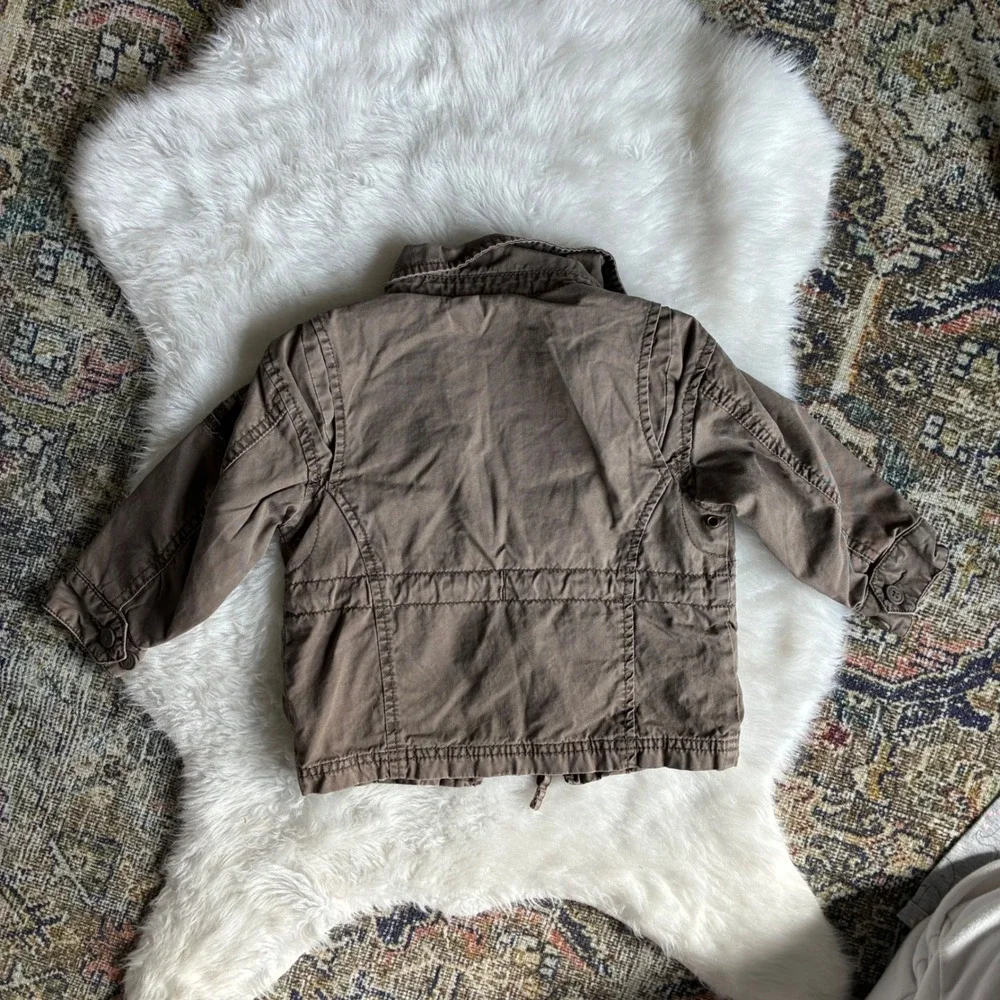 The Childrens Place Baby Boys 18M Military Cargo Utility Field Jacket Tiger